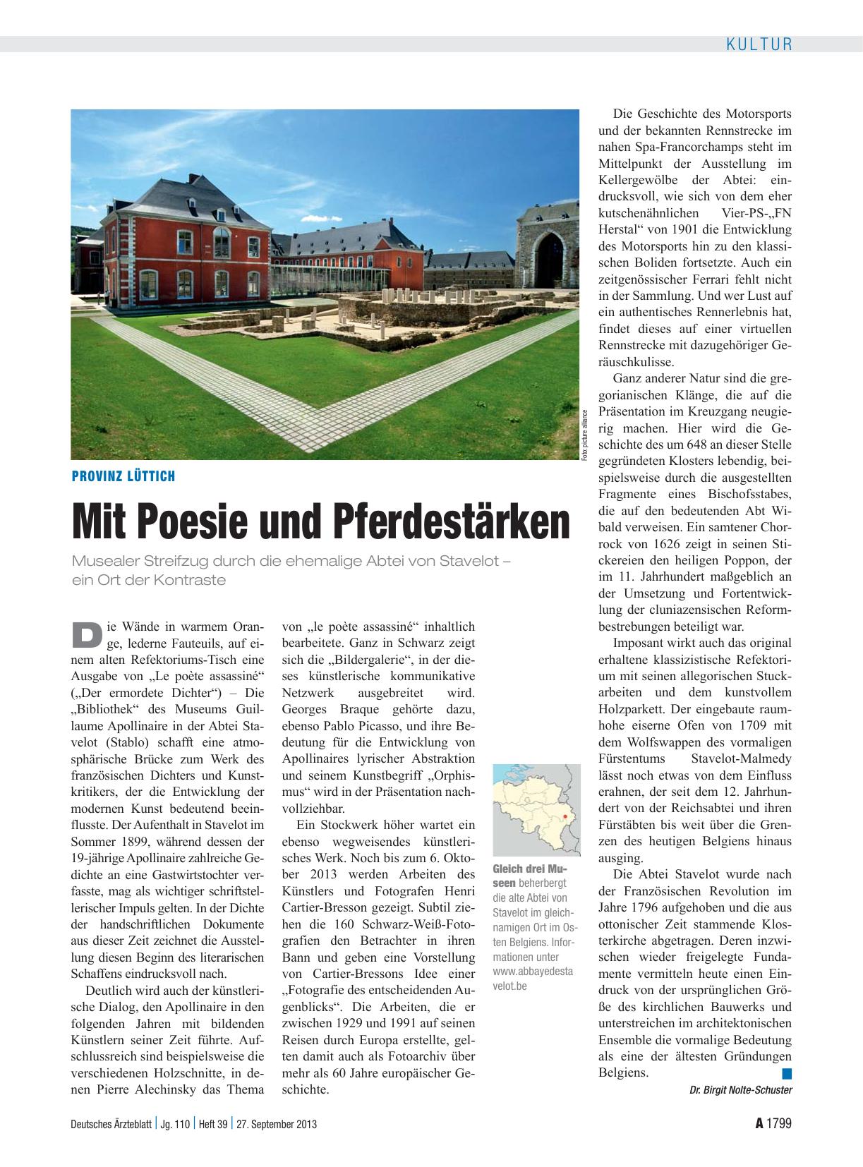 Vorschauseite 1: Provinz Lüttich: Mit Poesie und Pferdestärken