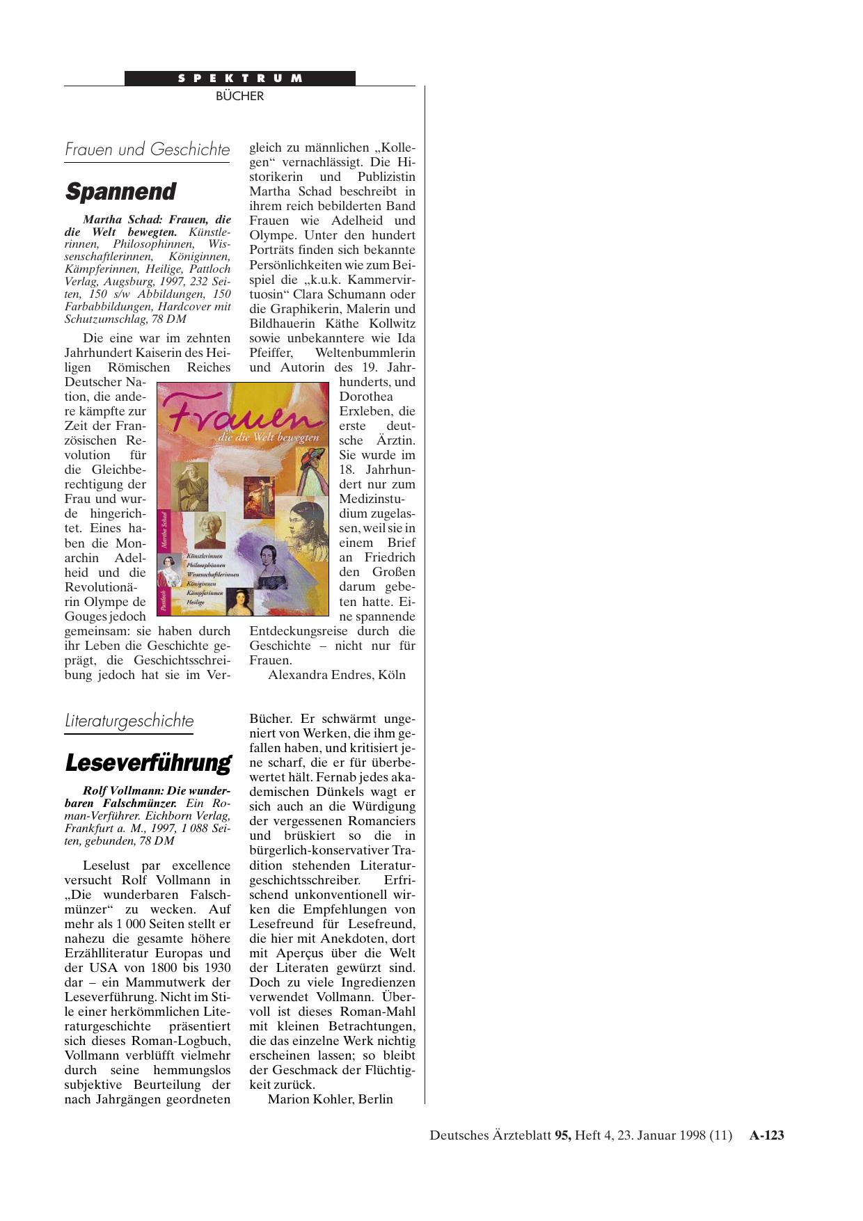 Vorschauseite 1: Frauen, die die Welt bewegten