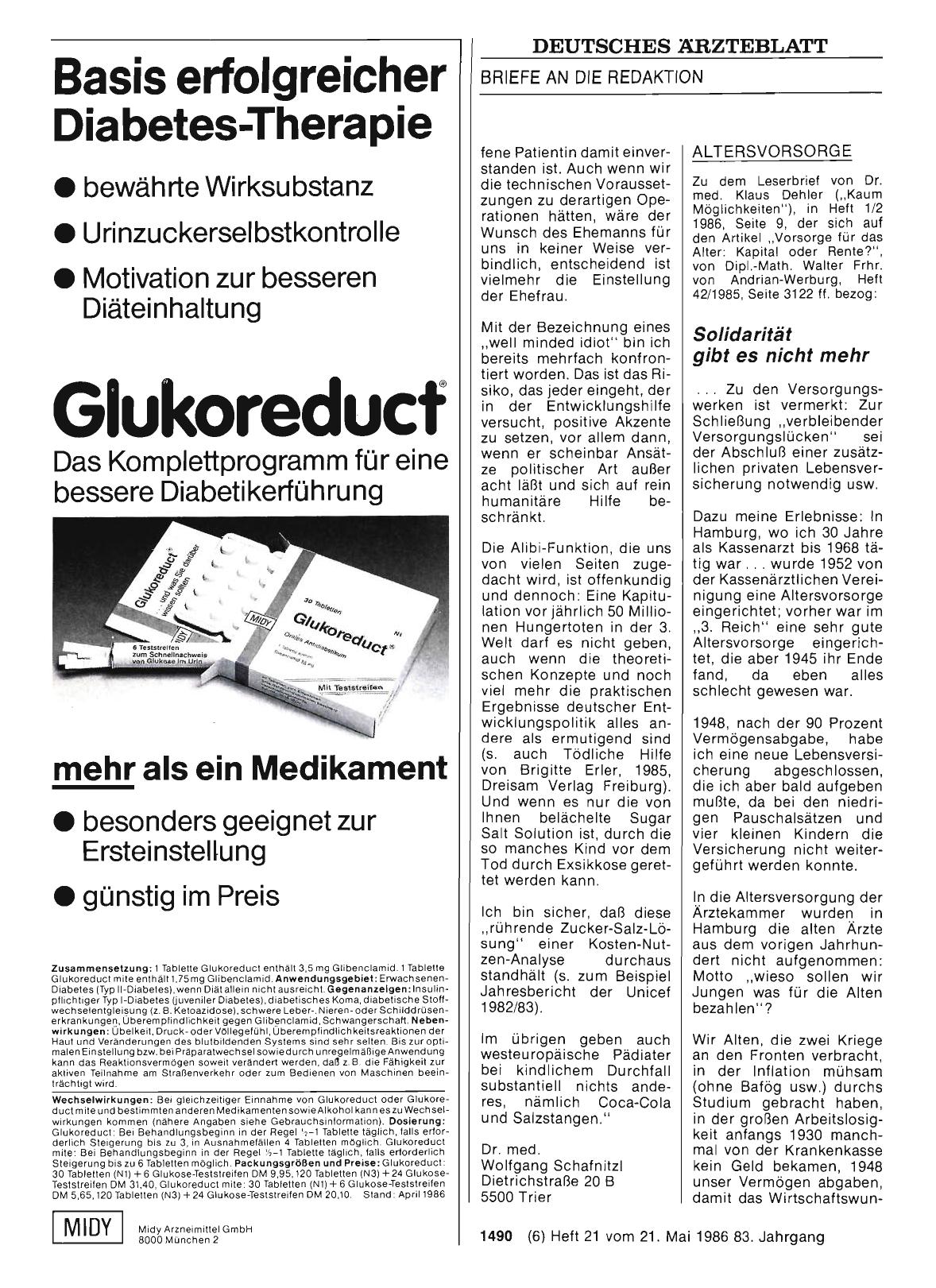 Vorschauseite 1: ALTERSVORSORGE: Solidarität gibt es nicht mehr