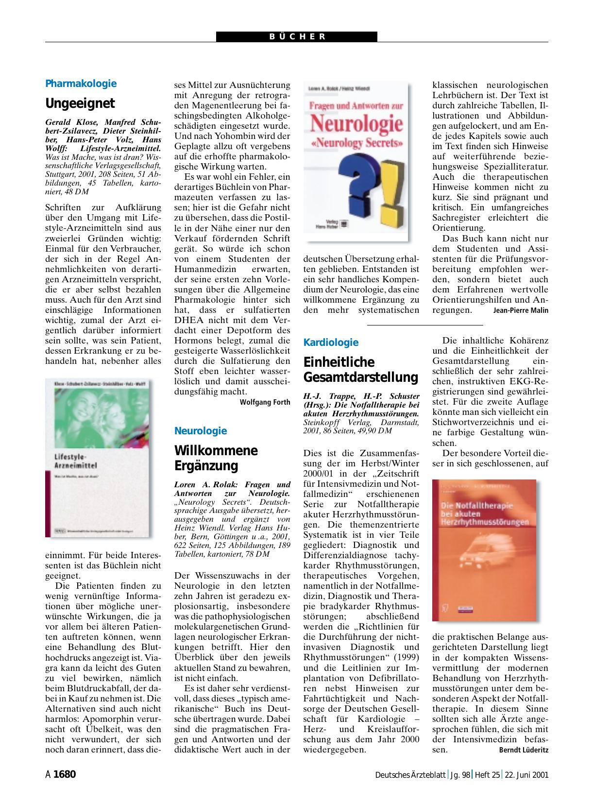 Vorschauseite 1: Fragen und Antworten zur Neurologie
