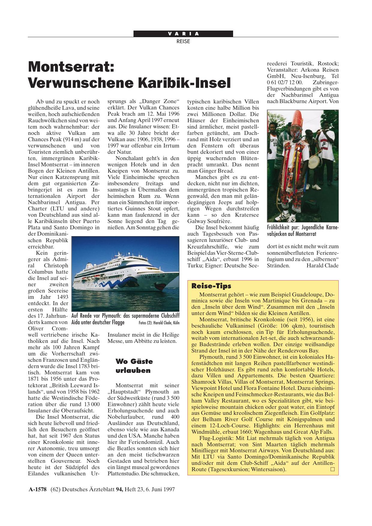Vorschauseite 1: Montserrat: Verwunschene Karibik-Insel