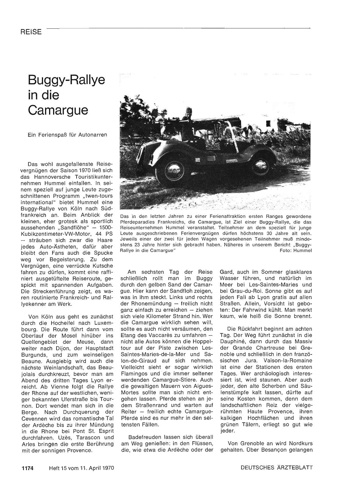 Vorschauseite 1: Buggy-Rallye in die Camargue
