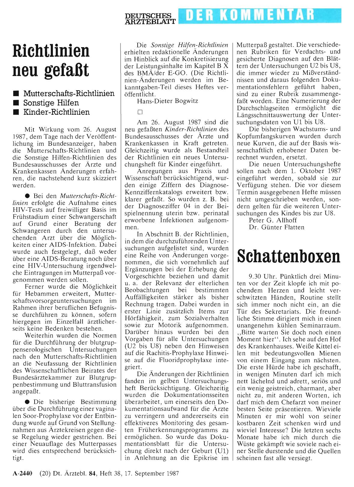 Vorschauseite 1: Schattenboxen