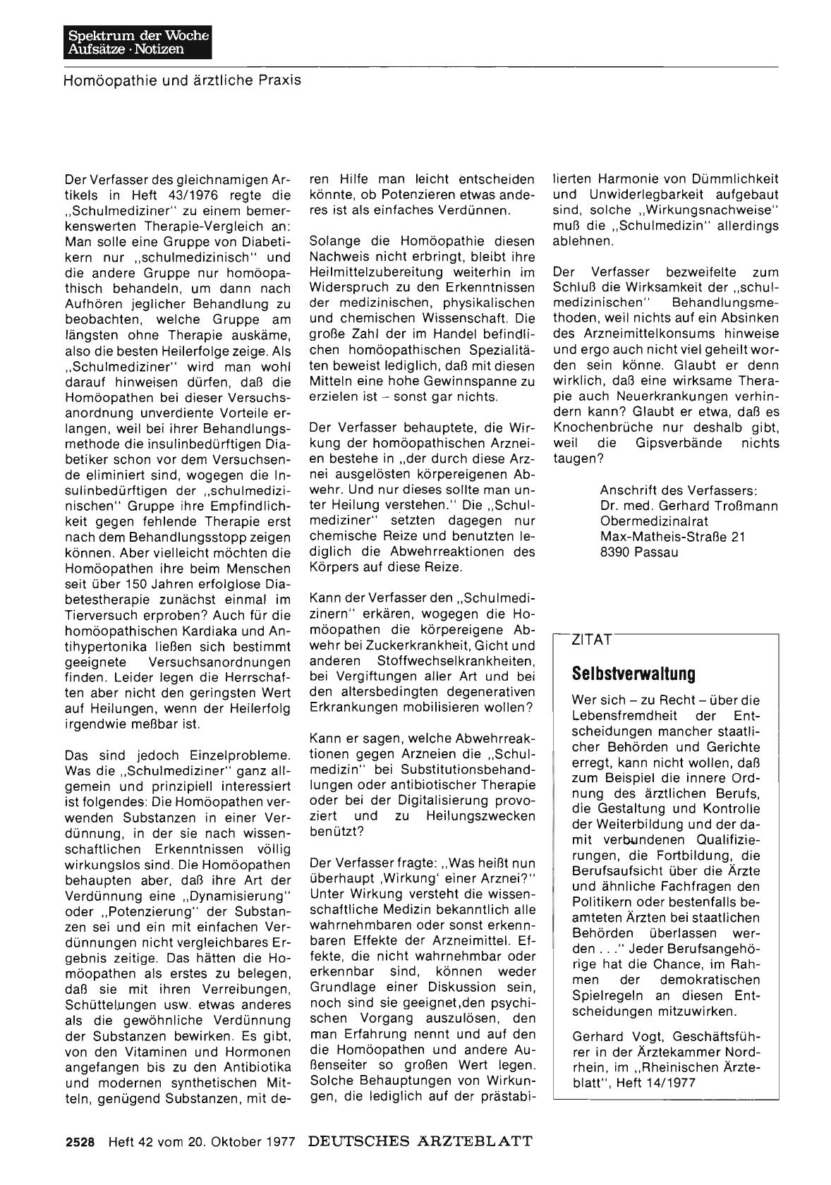 Vorschauseite 1: Selbstverwaltung