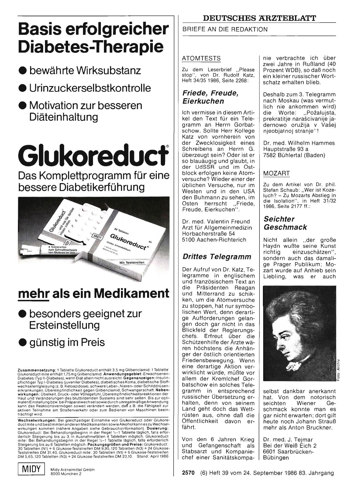 Vorschauseite 1: MOZART: Seichter Geschmack