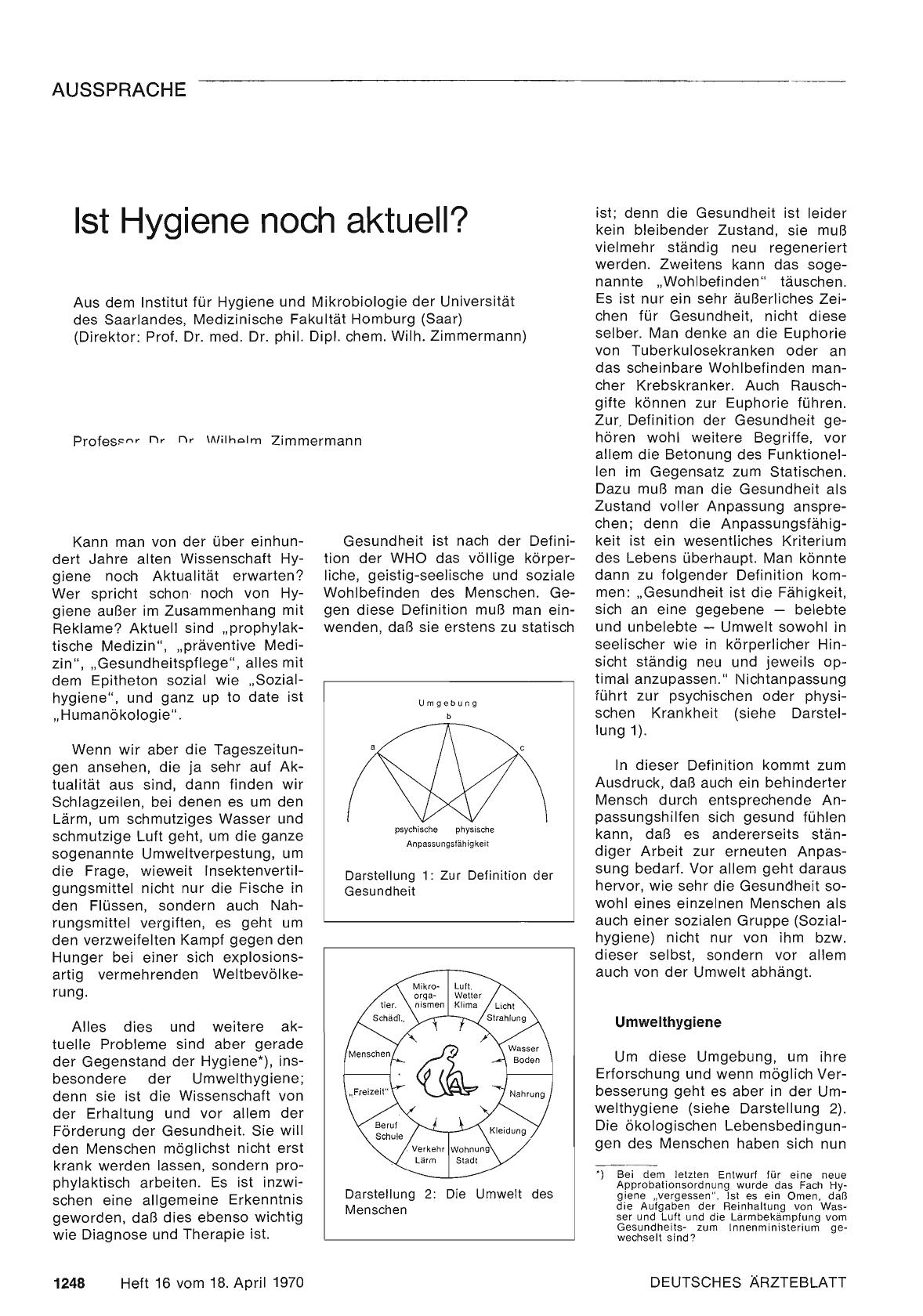 Vorschauseite 1: Ist Hygiene noch aktuell?