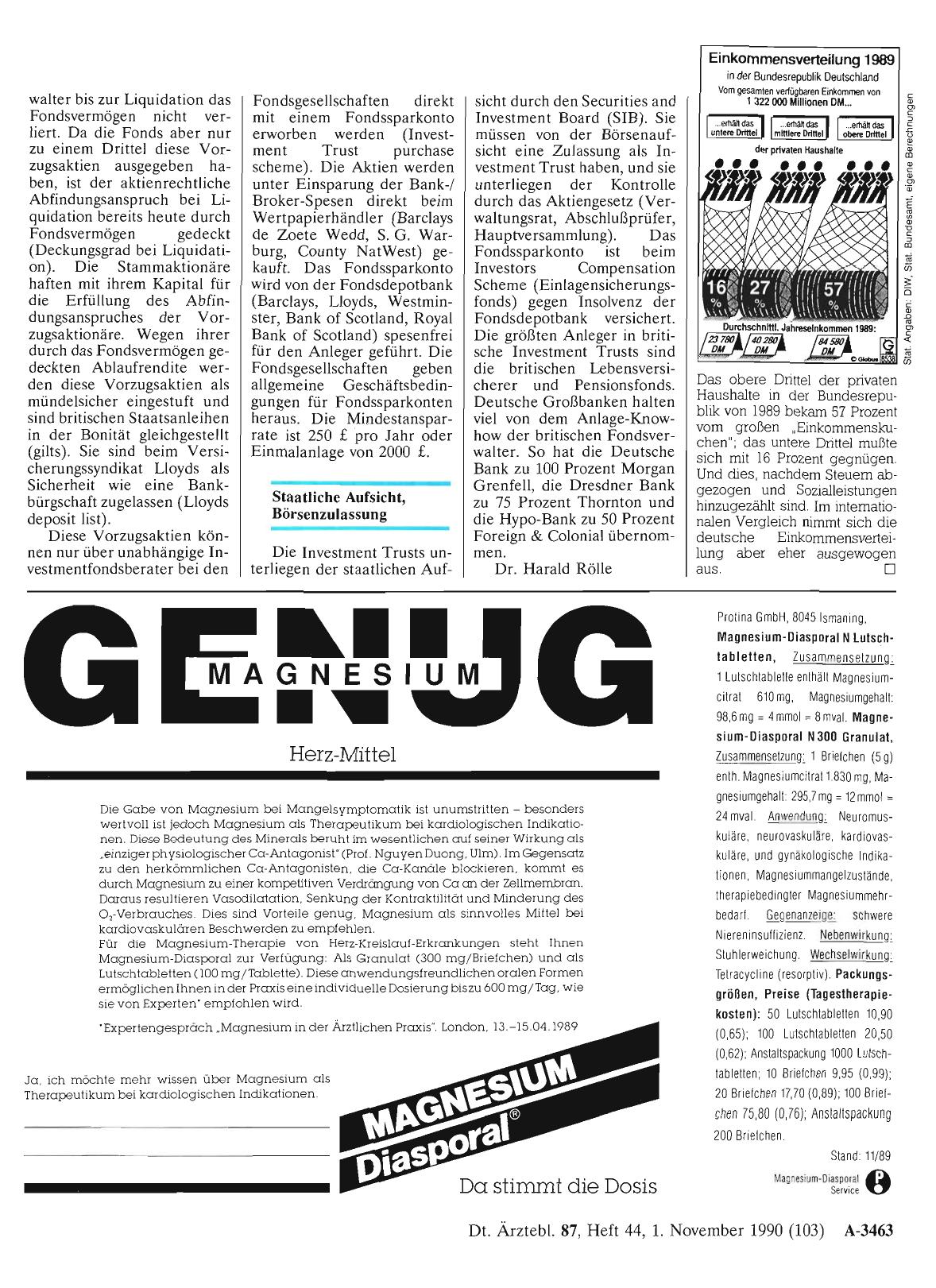 Vorschauseite 1: Einkommensverteilung 1989 in der Bundesrepublik Deutschland