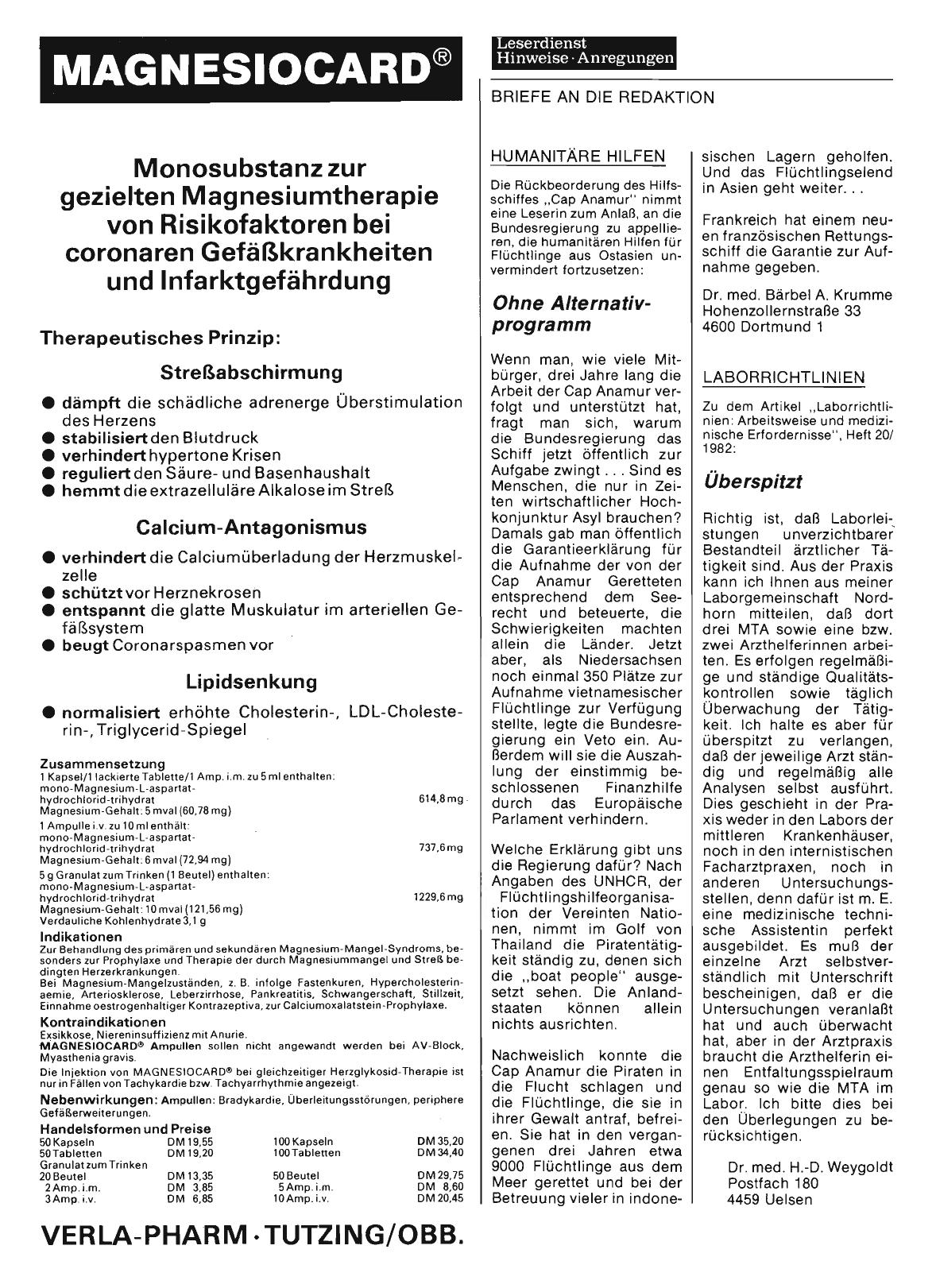 Vorschauseite 1: HUMANITÄRE HILFEN: Ohne Alternativprogramm