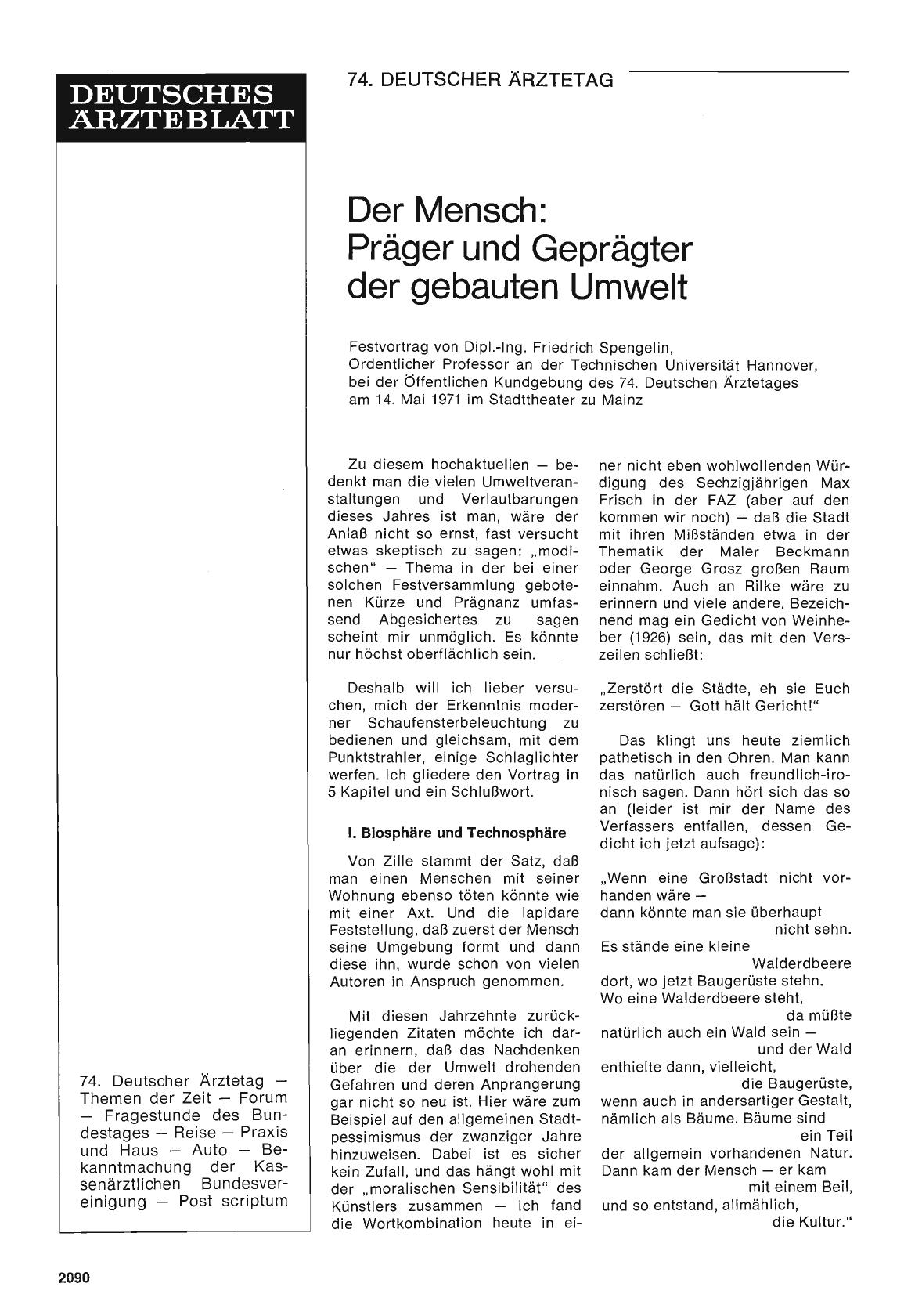 Vorschauseite 1: Der Mensch: Präger und Geprägter der gebauten Umwelt