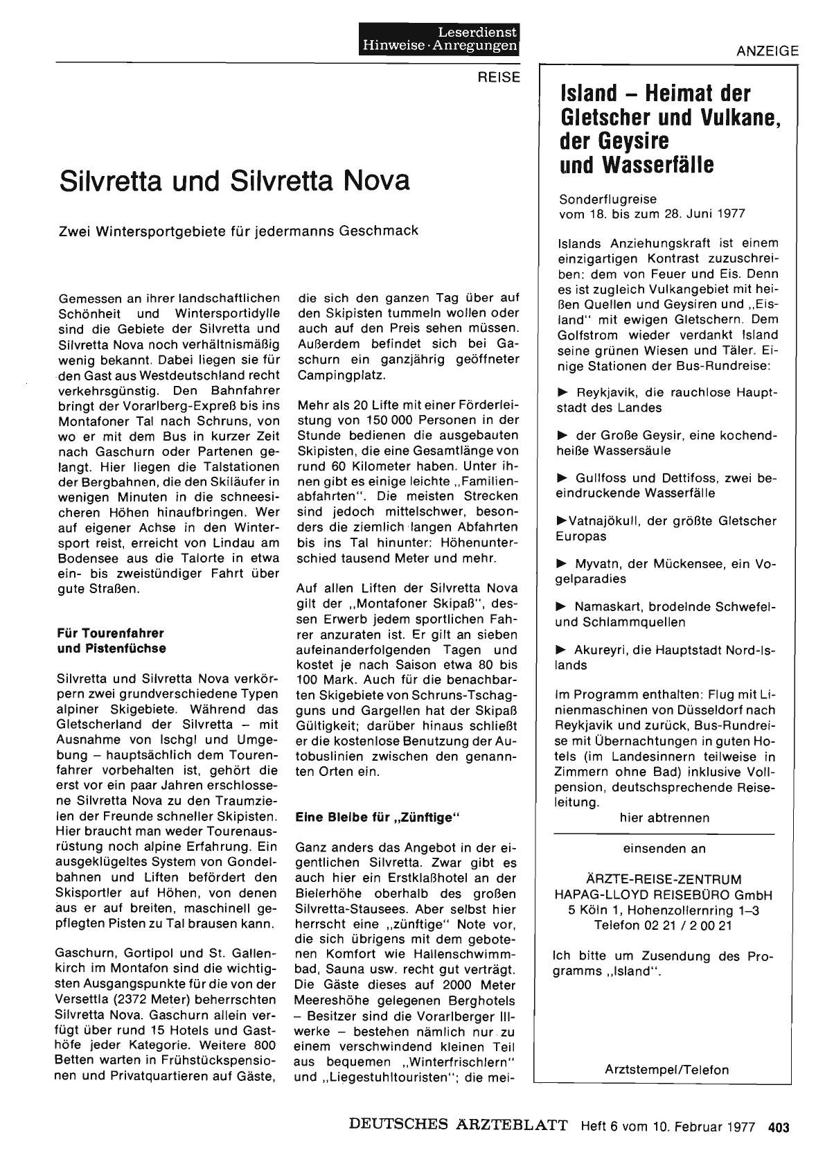 Vorschauseite 1: Silvretta und Silvretta Nova