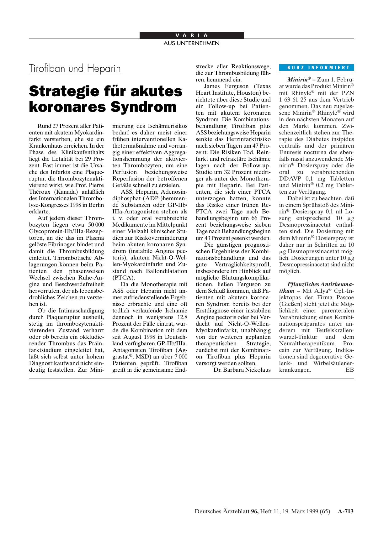 Vorschauseite 1: Pflanzliches Antirheumatikum