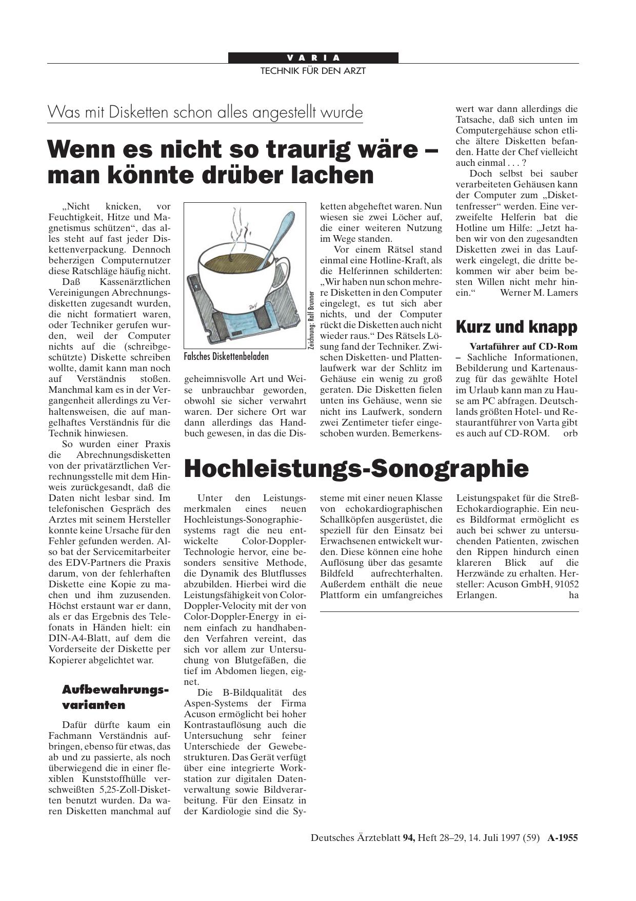 Vorschauseite 1: Kurz und knapp