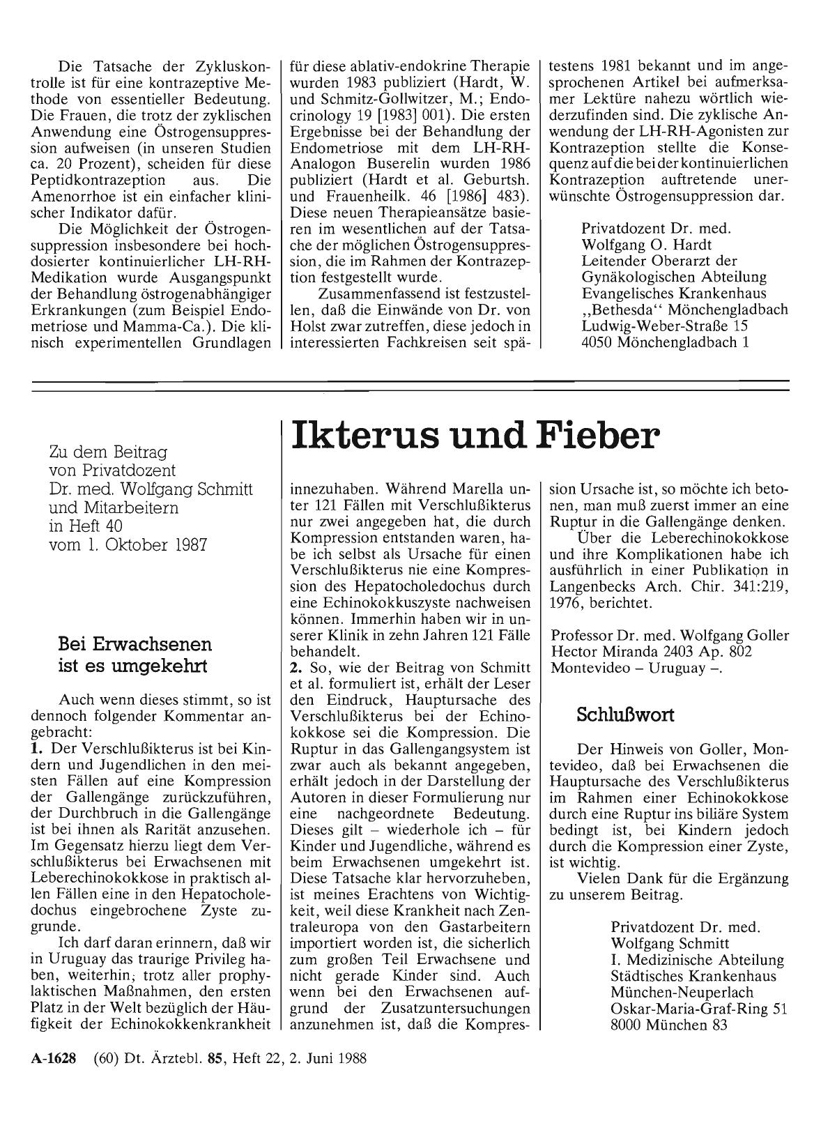 Vorschauseite 1: Ikterus und Fieber: Schlußwort