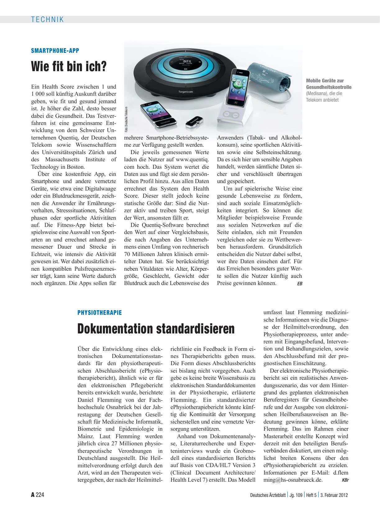 Vorschauseite 1: Smartphone-App: Wie fit bin ich?