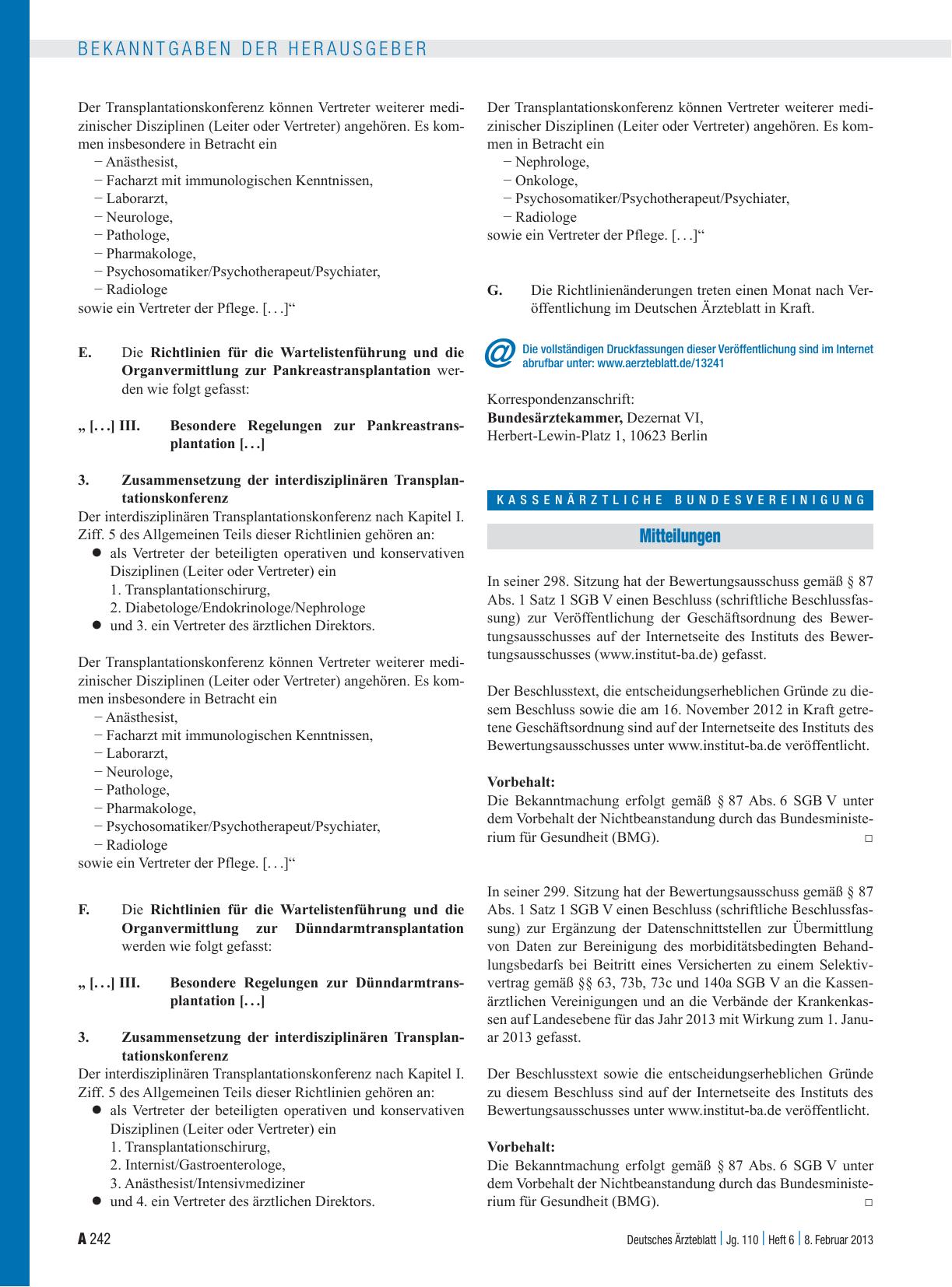 Vorschauseite 1: Mitteilungen