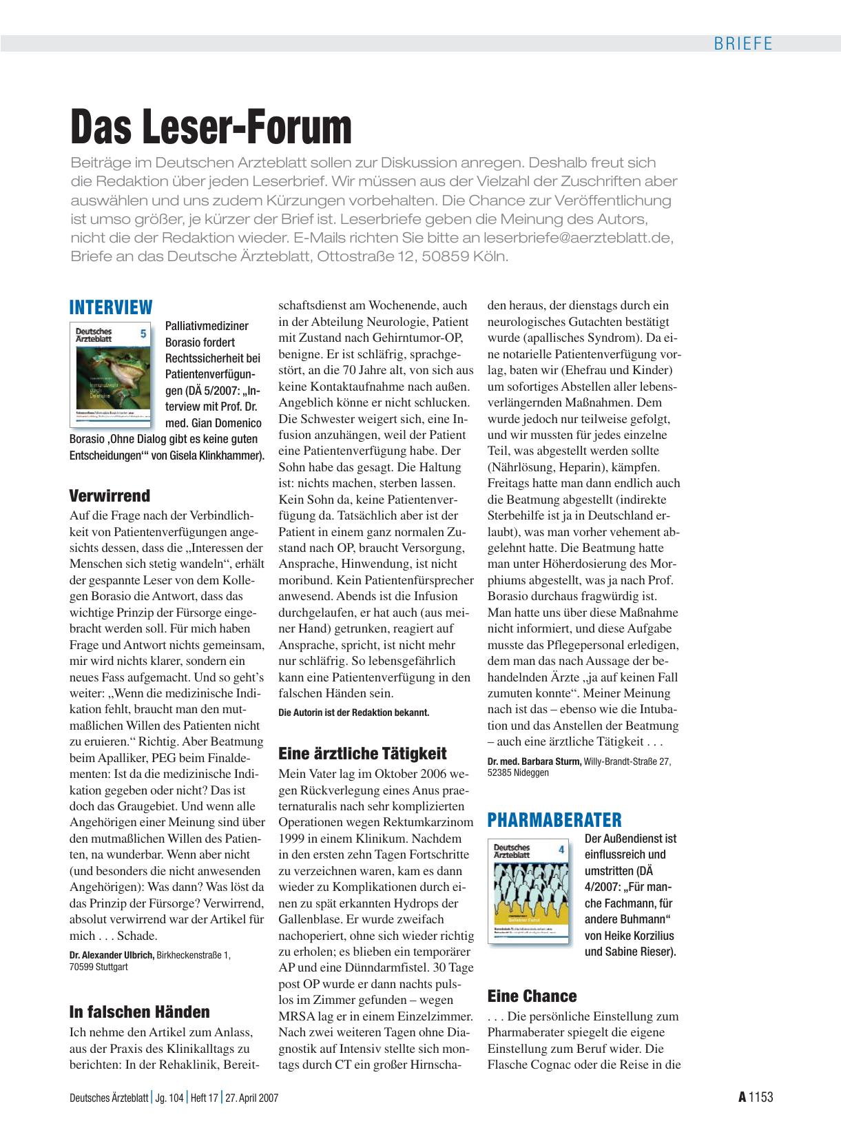 Vorschauseite 1: Interview: Verwirrend