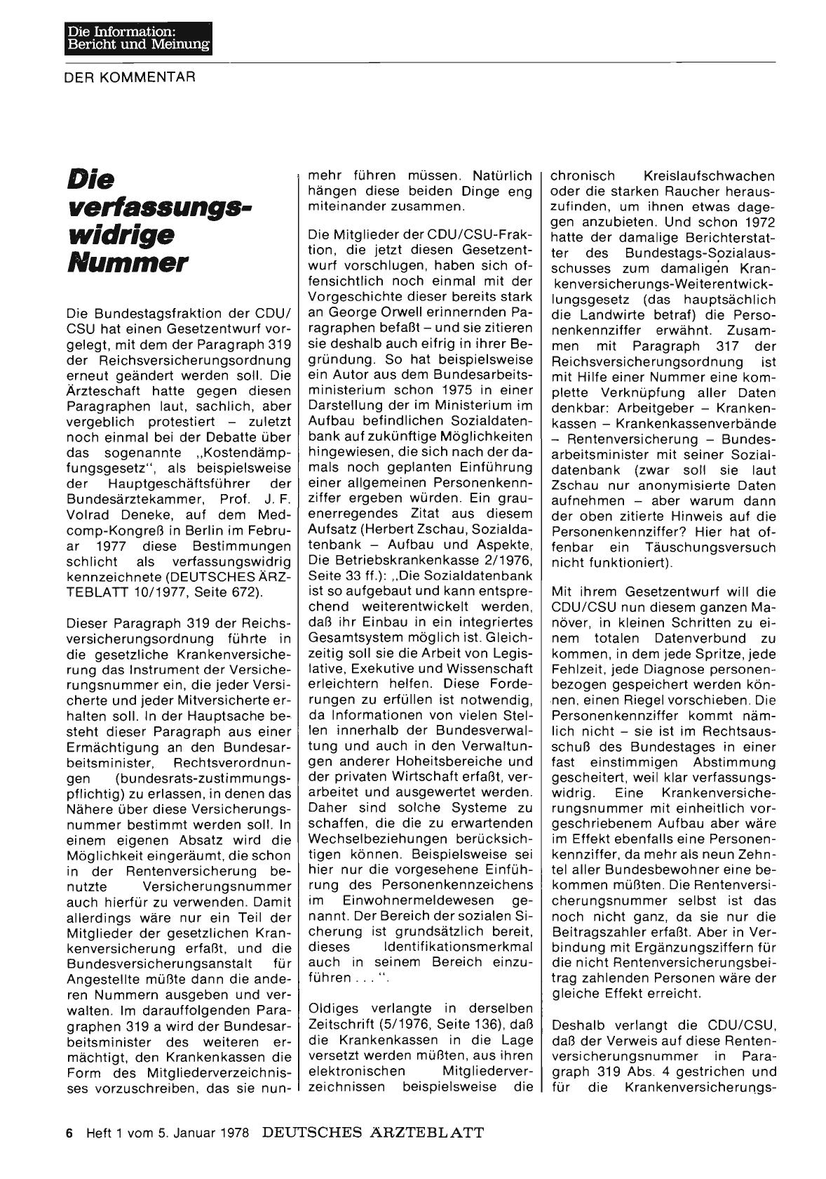 Vorschauseite 1: Die verfassungswidrige Nummer