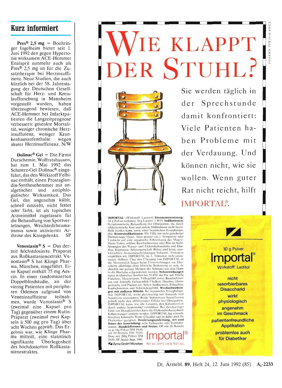 Vorschauseite 1: Kurz informiert