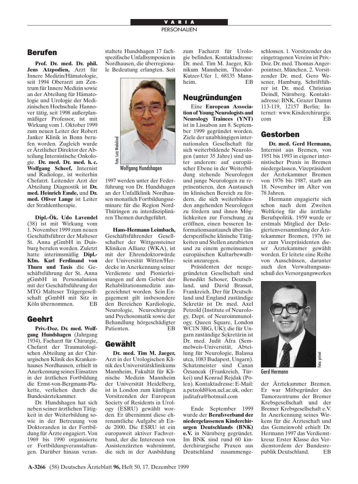 Vorschauseite 1: Geehrt