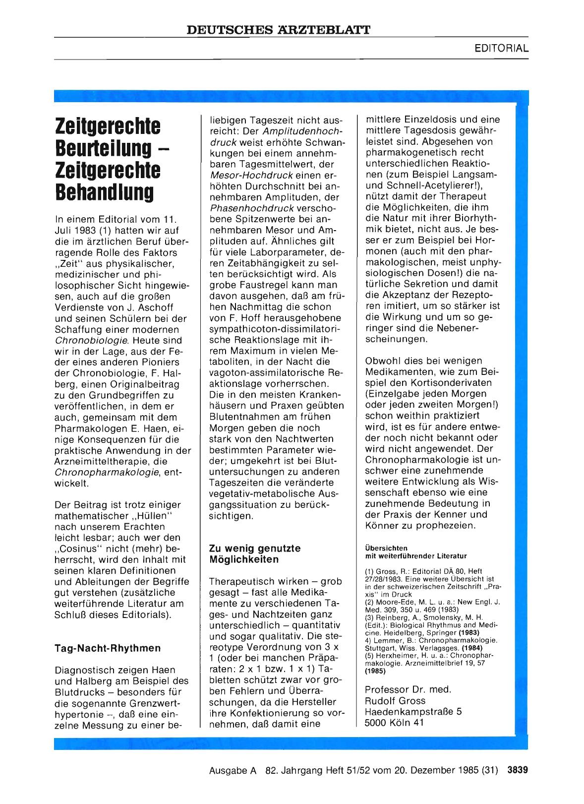Vorschauseite 1: Zeitgerechte Beurteilung — Zeitgerechte Behandlung