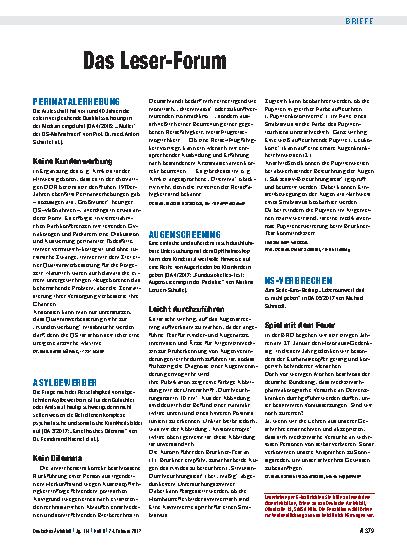 Vorschauseite 1: Augenscreening: Leicht durchzuführen