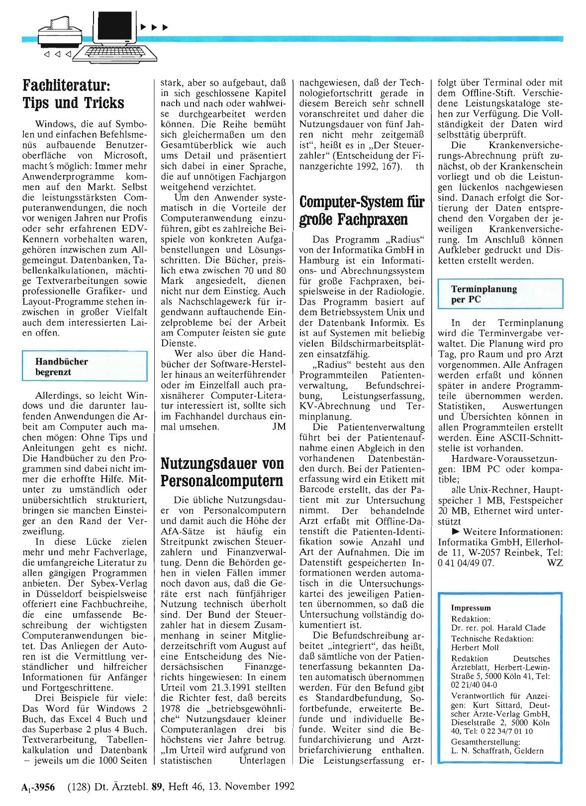 Vorschauseite 1: Fachliteratur: Tips und Tricks