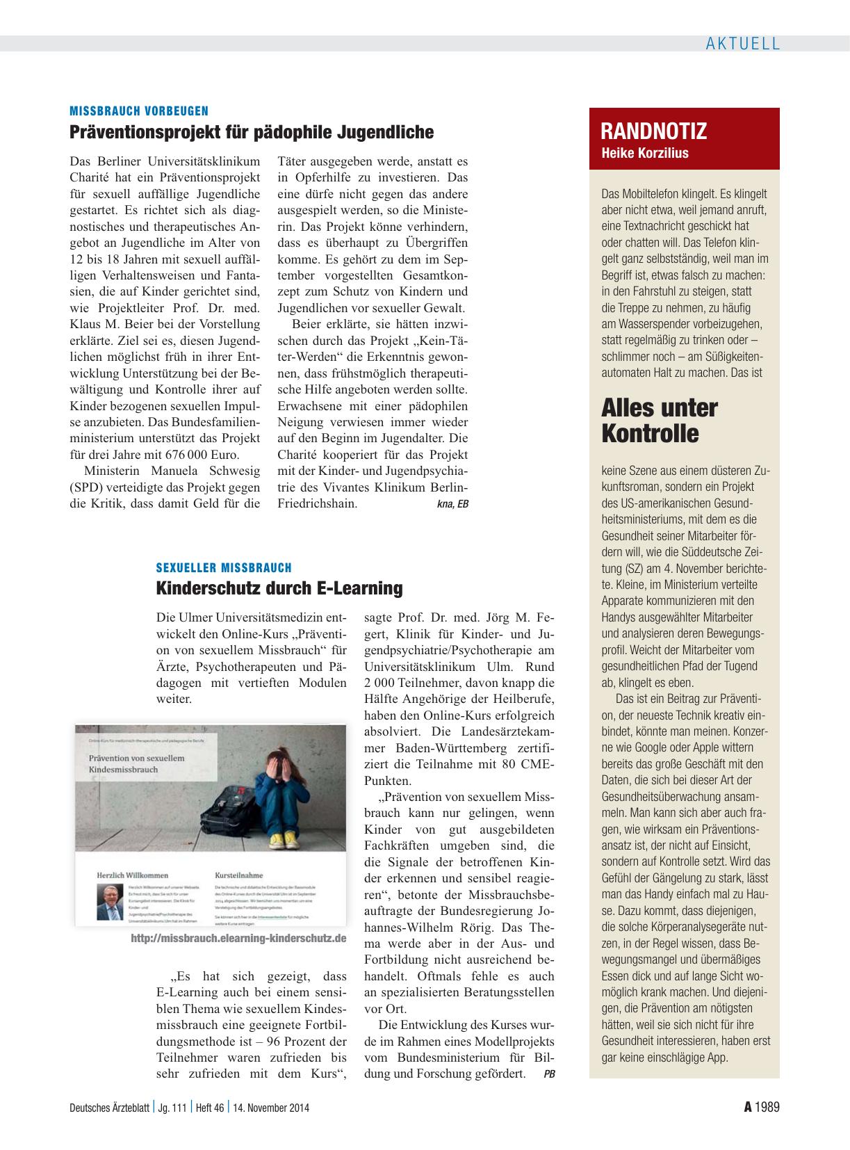 Vorschauseite 1: Sexueller Missbrauch: Kinderschutz durch E-Learning
