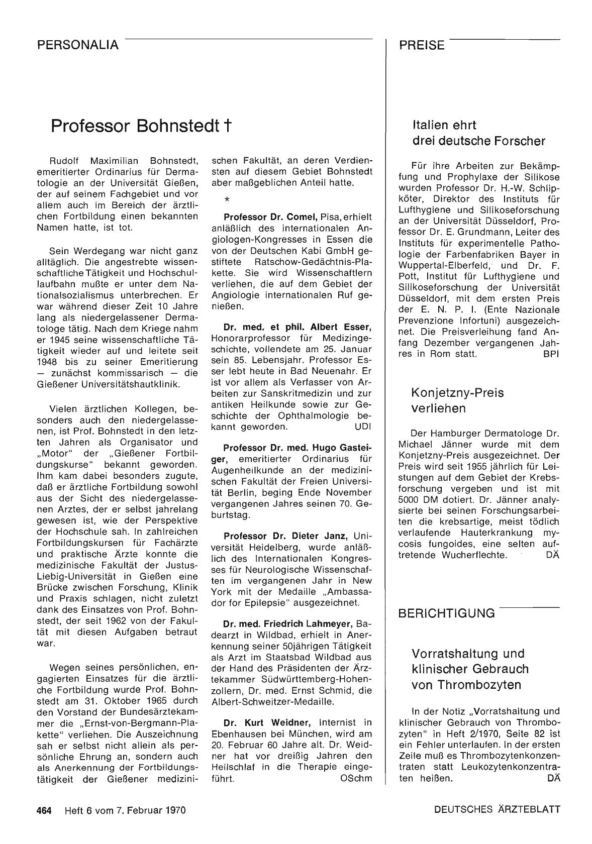 Vorschauseite 1: Vorratshaltung und klinischer Gebrauch von Thrombozyten