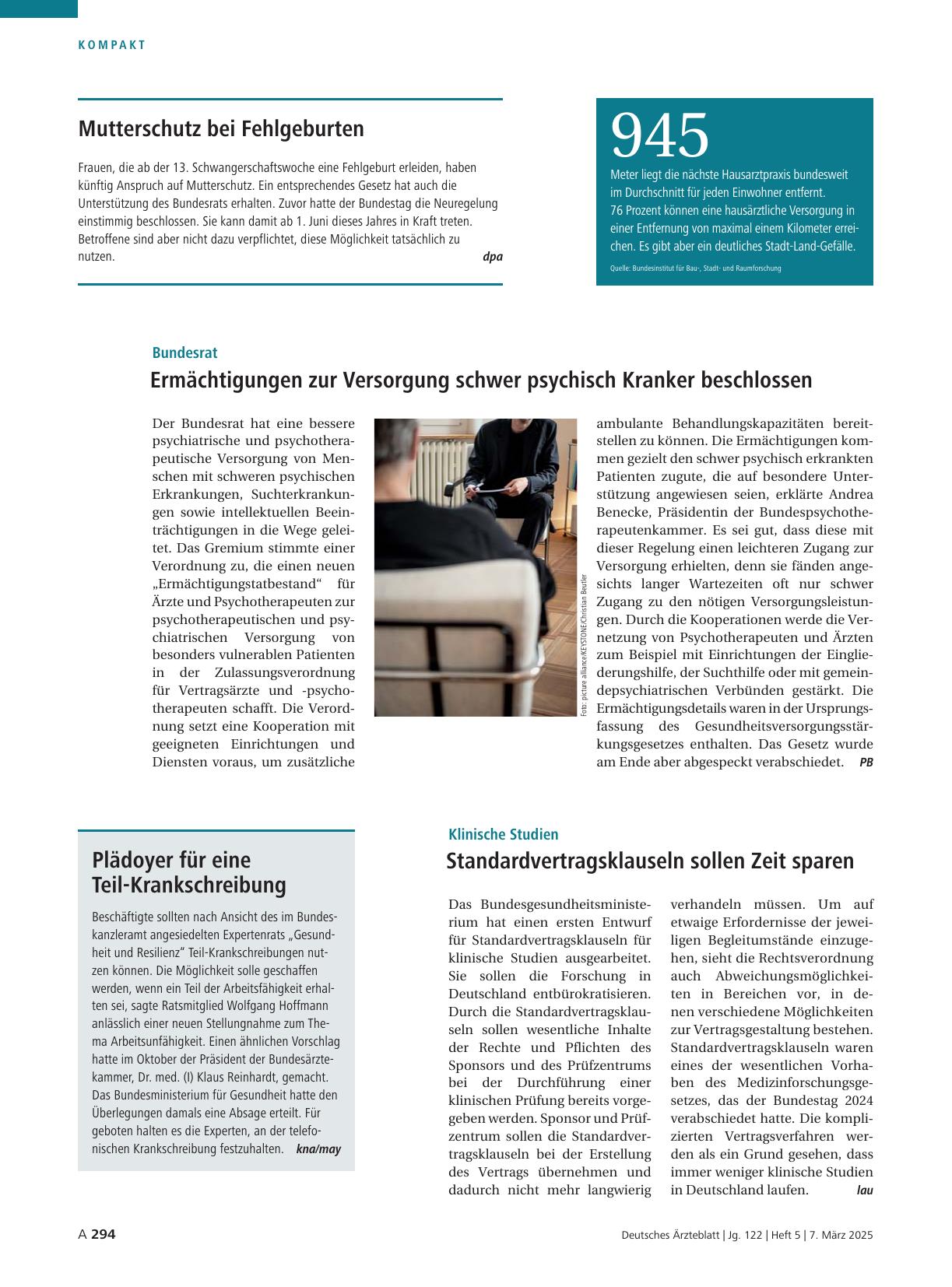 Vorschauseite 1: Klinische Studien: Standardvertragsklauseln sollen Zeit sparen