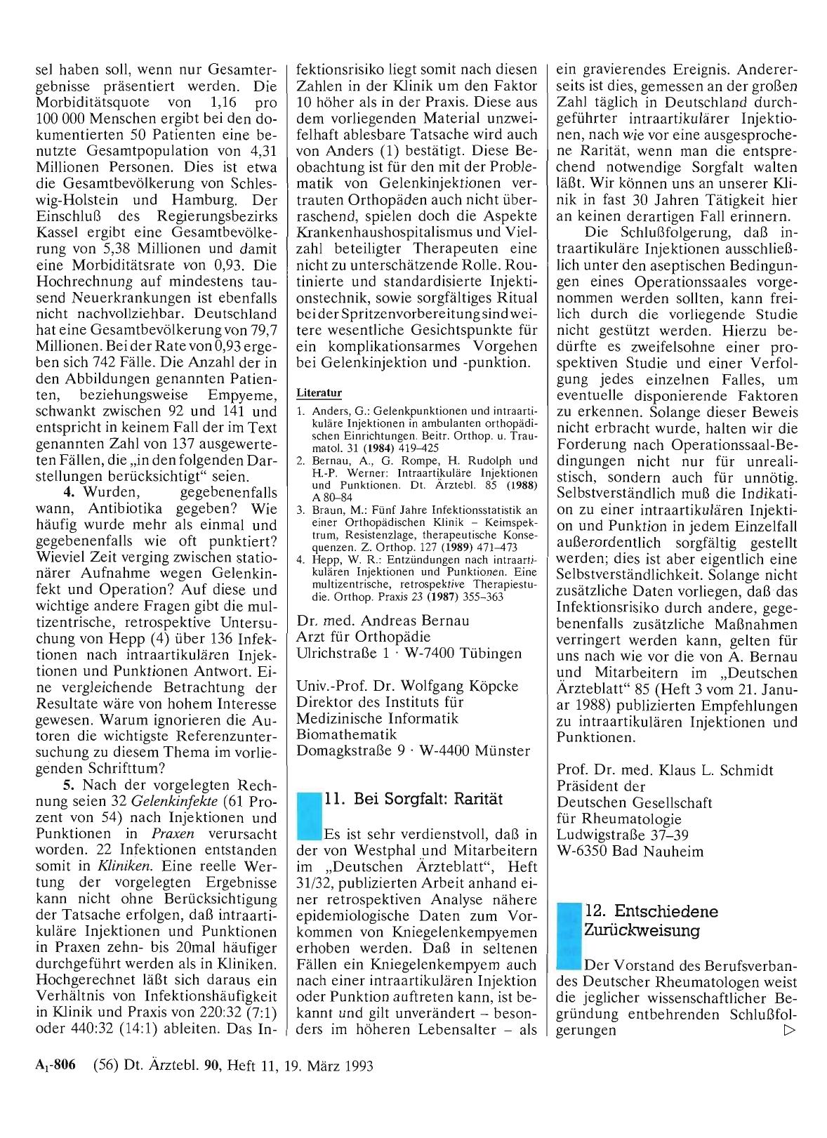 Vorschauseite 1: Epidemiologie von Kniegelenkempyemen: 11. Bei Sorgfalt: Rarität