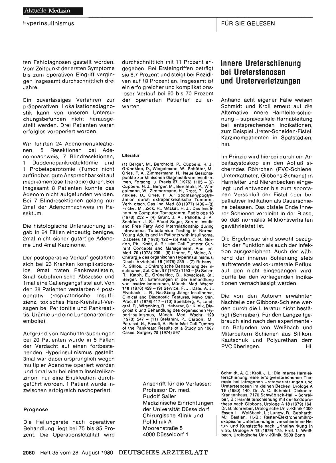 Vorschauseite 1: Innere Ureterschienung bei Ureterstenosen und Ureterverletzungen