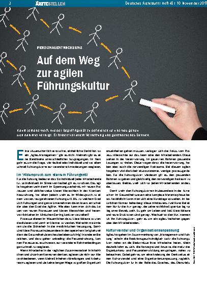 Vorschauseite 1: Personalentwicklung: Auf dem Weg zur agilen Führungskultur