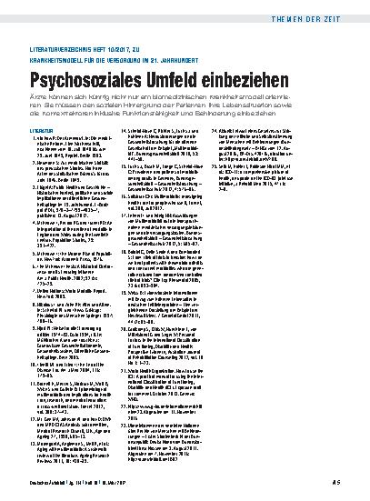 Vorschauseite 5: Krankheitsmodell für die Versorgung im 21. Jahrhundert: Psychosoziales Umfeld einbeziehen