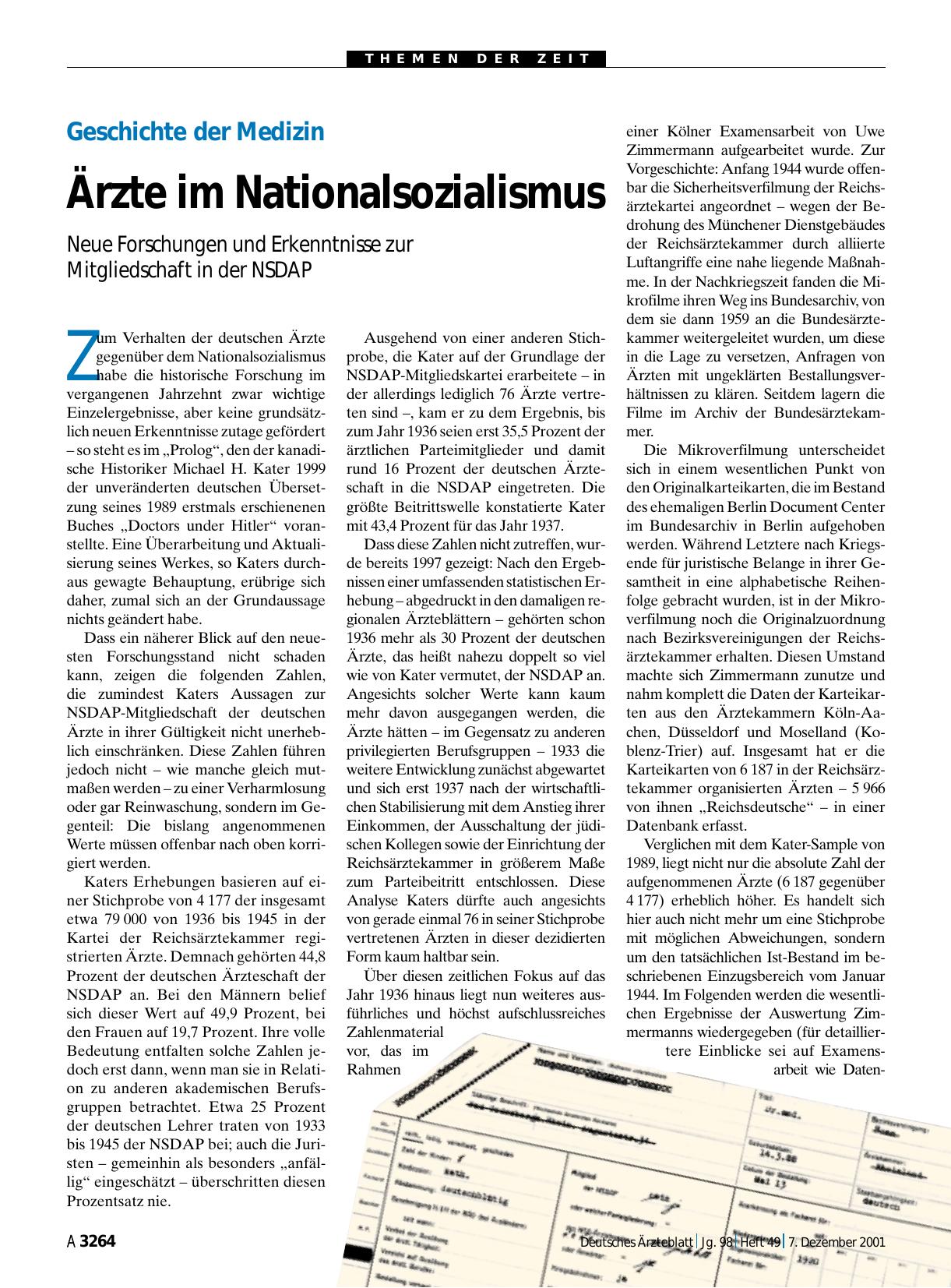 Vorschauseite 1: Geschichte der Medizin: Ärzte im Nationalsozialismus