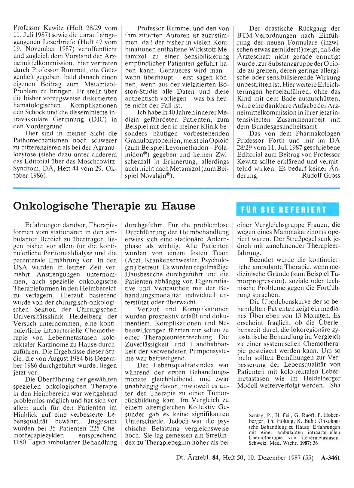 Vorschauseite 1: Onkologische Therapie zu Hause