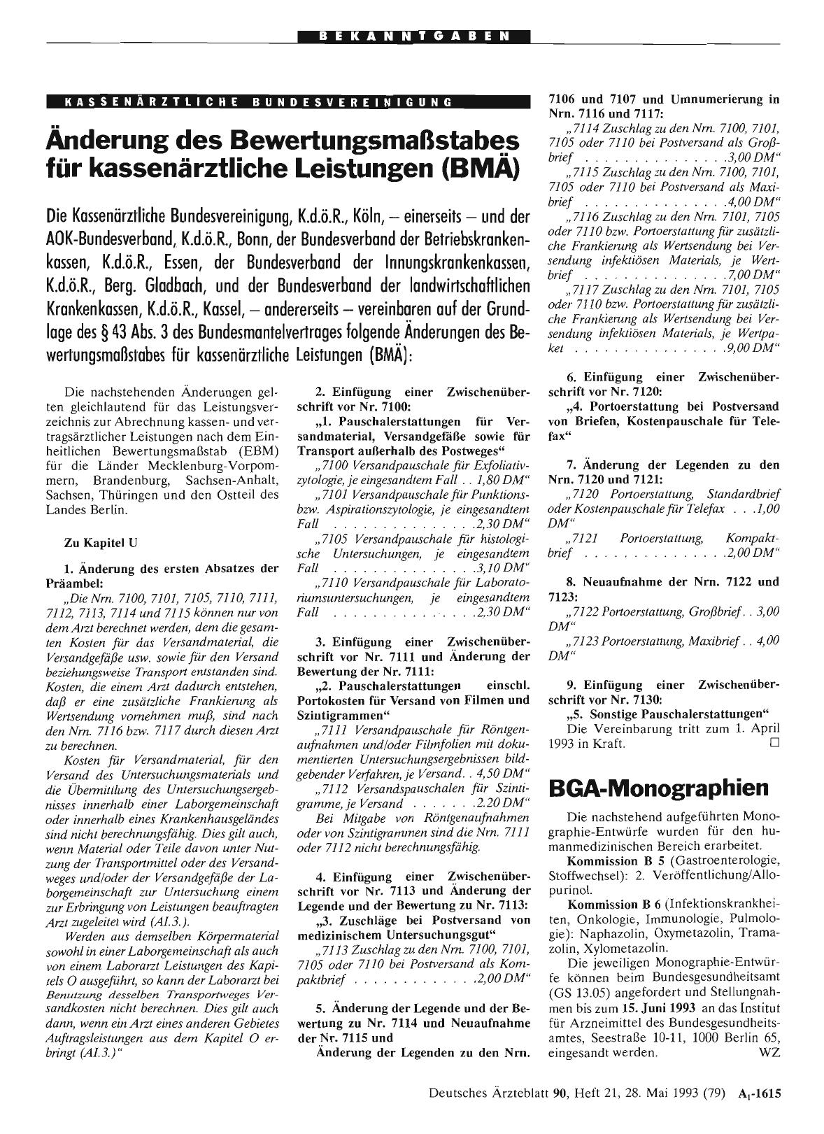 Vorschauseite 1: BGA-Monographien