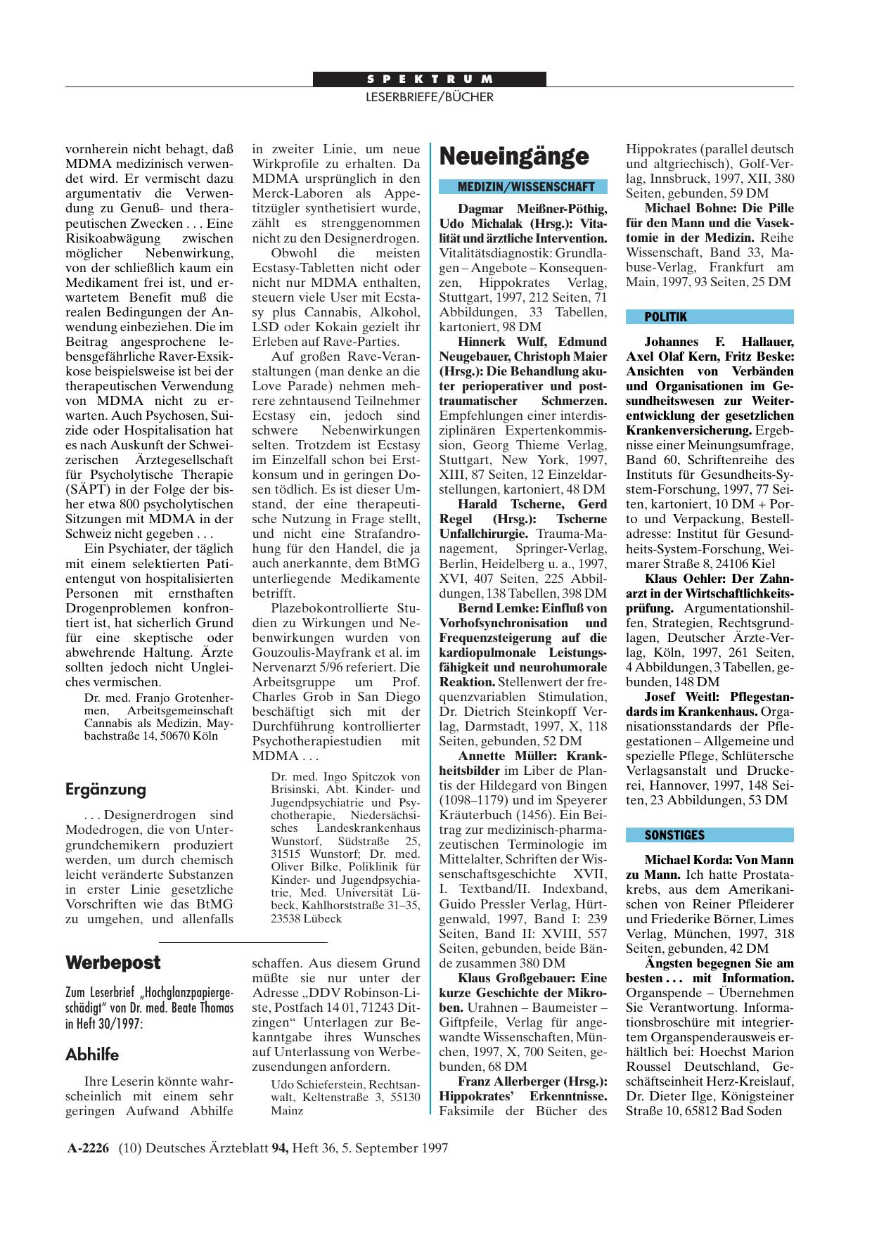 Vorschauseite 1: Modedrogen: Ergänzung