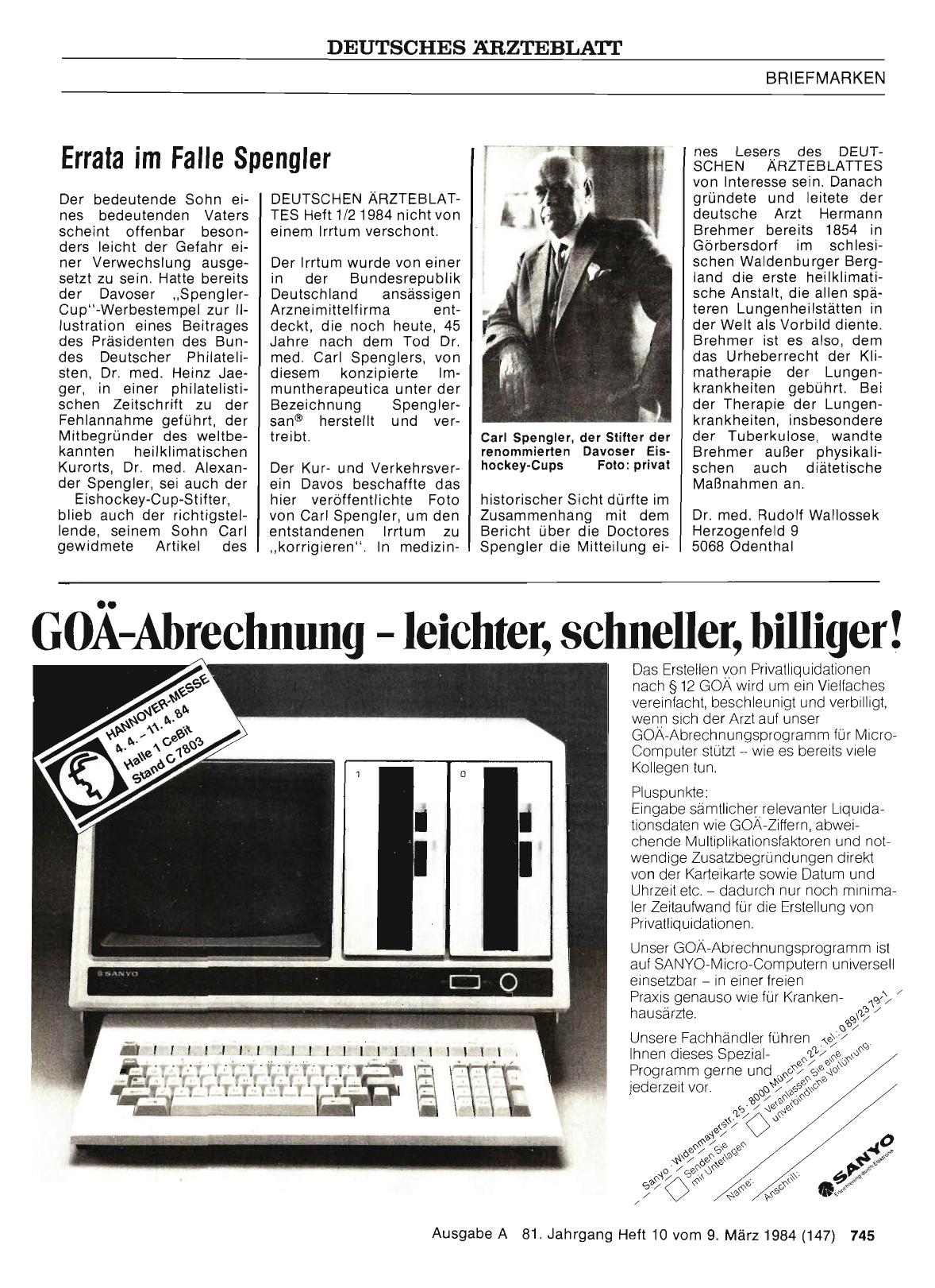 Vorschauseite 1: Errata im Falle Spengler