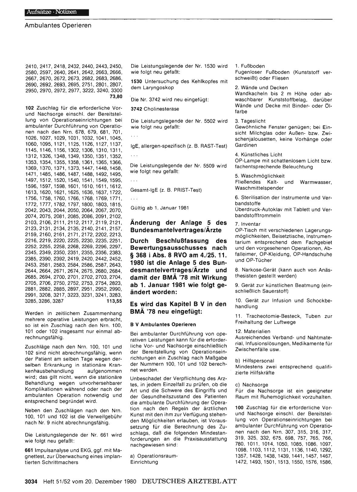 Vorschauseite 1: Kassenärztliche Bundesvereinigung: Änderung der Anlage 5 des Bundesmantelvertrages/Ärzte