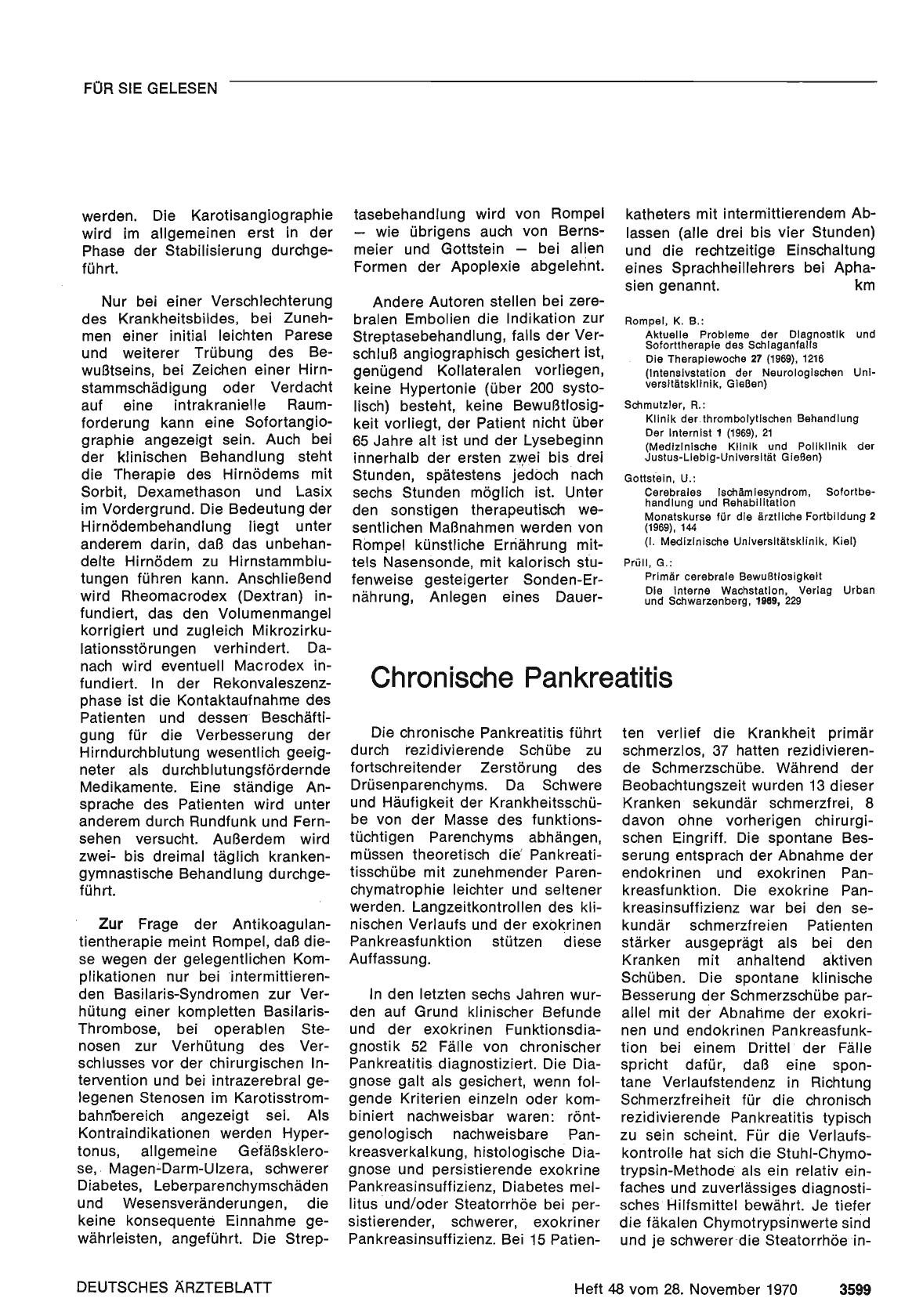 Vorschauseite 1: Chronische Pankreatitis