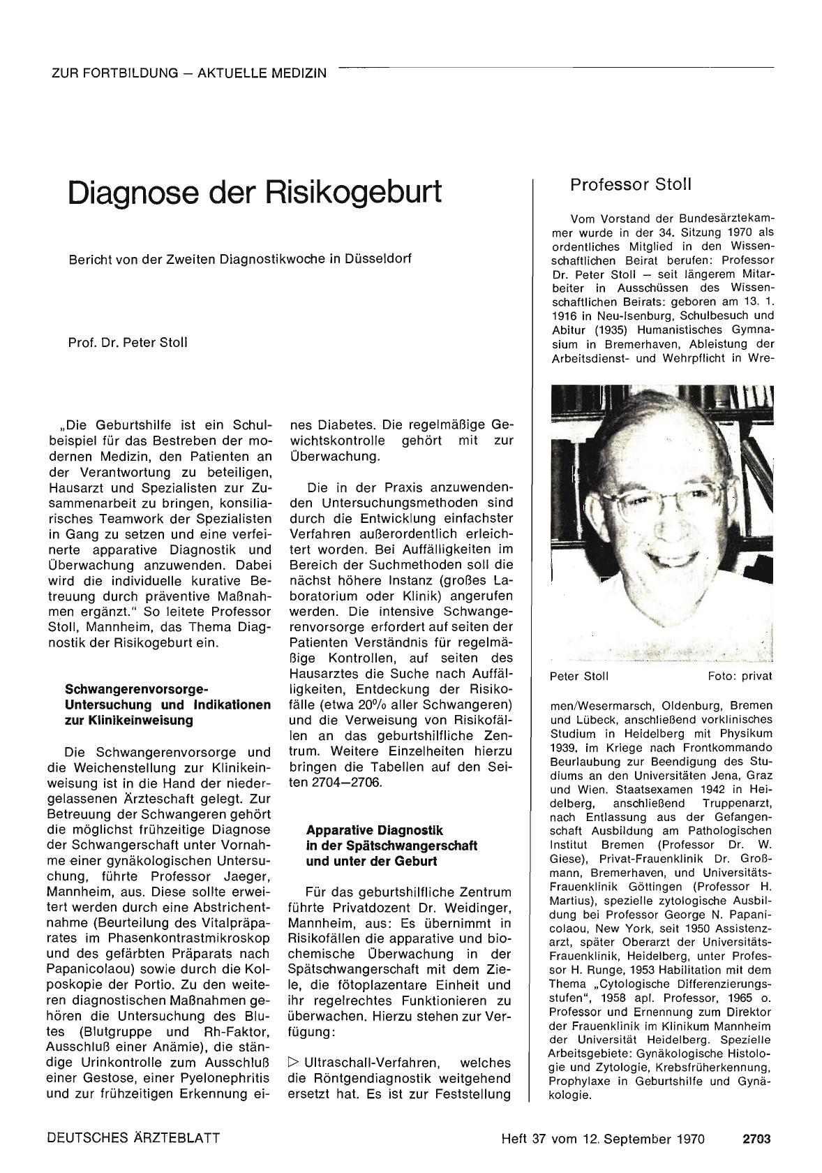Vorschauseite 1: Diagnose der Risikogeburt