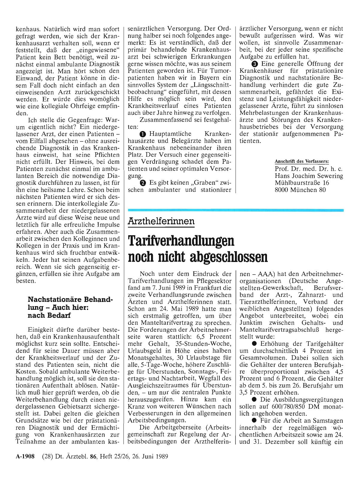 Vorschauseite 1: Arzthelferinnen: Tarifverhandlungen noch nicht abgeschlossen