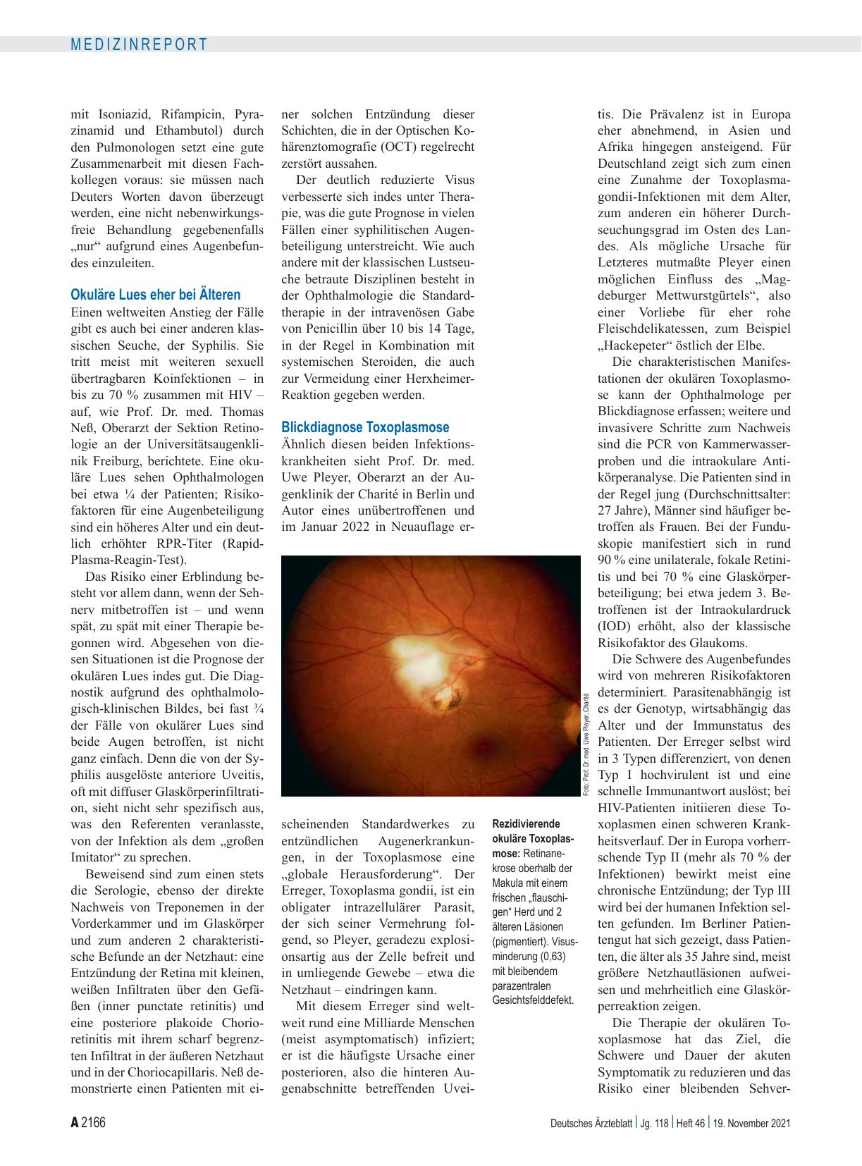 Vorschauseite 2: Deutsche Ophthalmologische Gesellschaft: Chamäleon Augeninfektion
