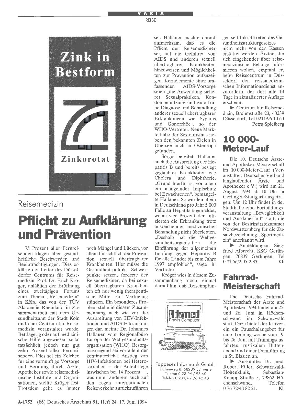 Vorschauseite 1: Fahrrad-Meisterschaft