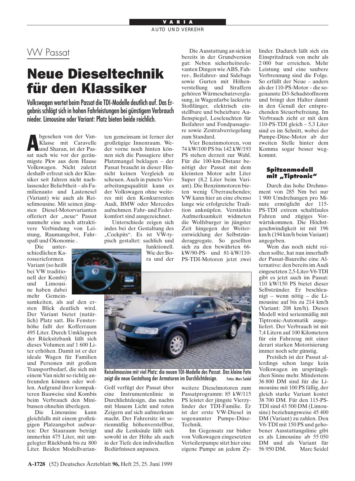 Vorschauseite 1: VW Passat: Neue Dieseltechnik für den Klassiker