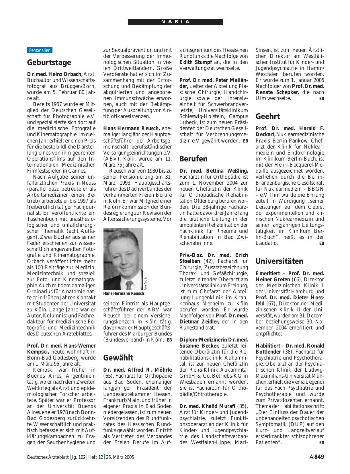 Vorschauseite 1: Berufen