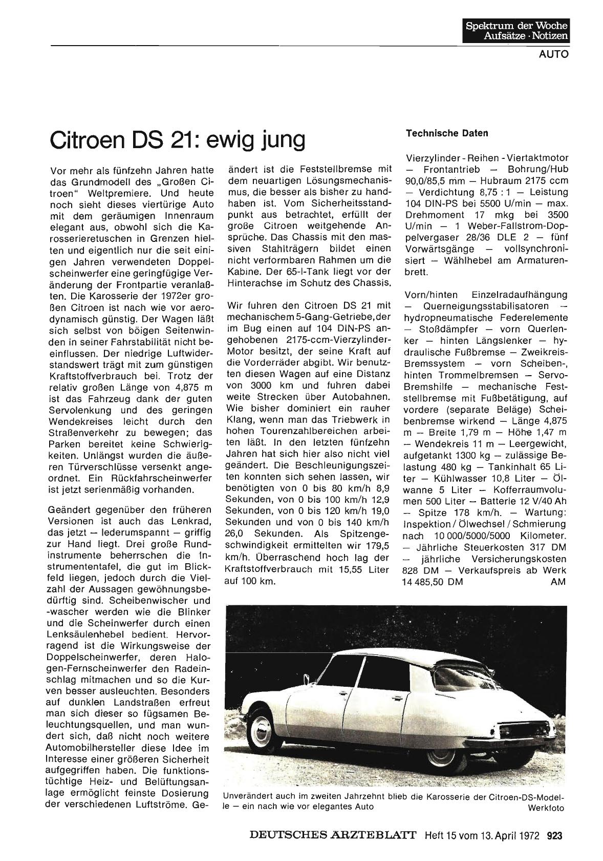 Vorschauseite 1: Citroen DS 21: ewig jung