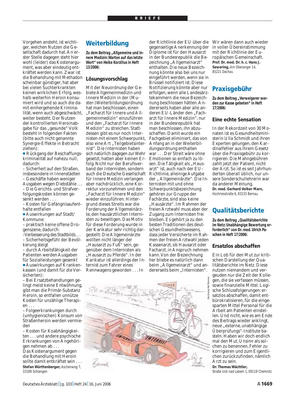 Vorschauseite 1: Qualitätsberichte: Ersatzlos abschaffen