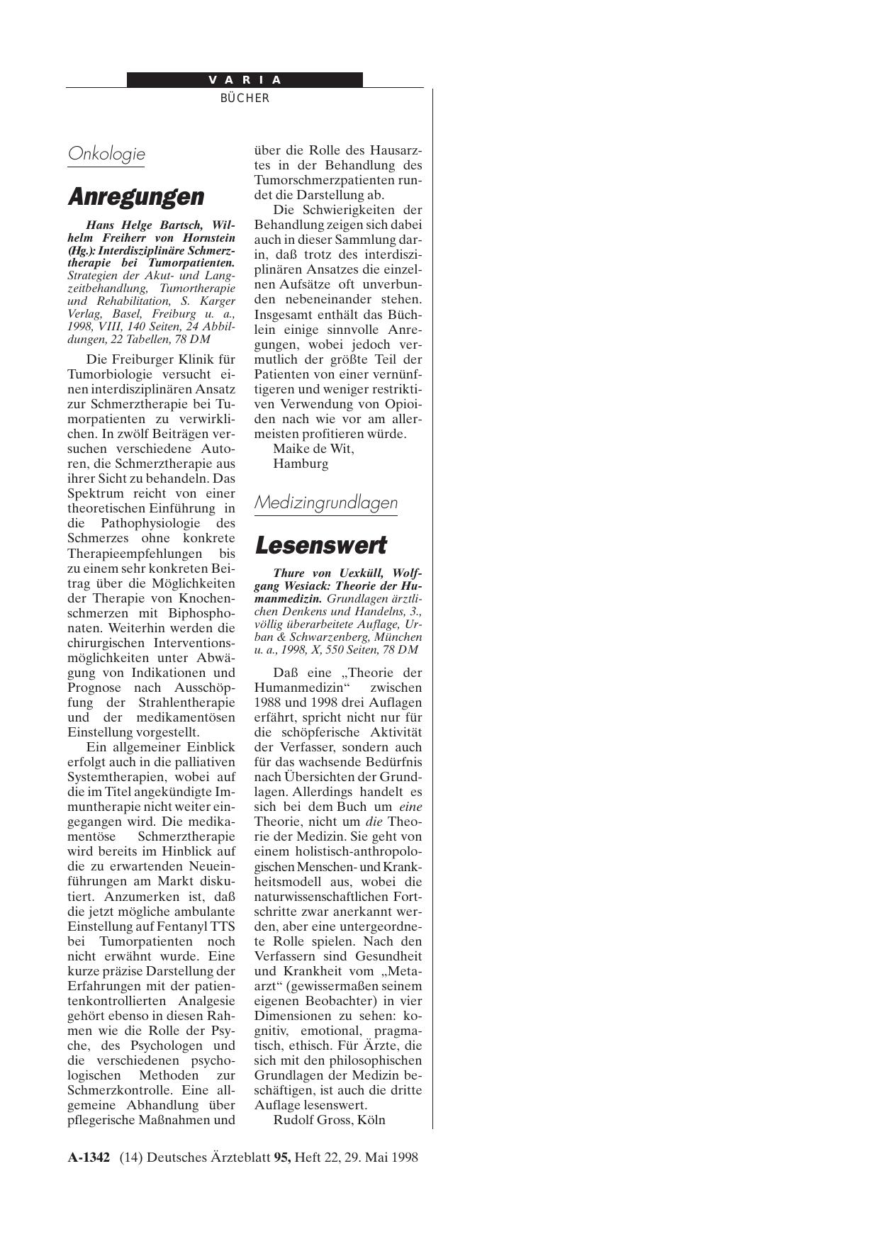 Vorschauseite 1: Interdisziplinäre Schmerztherapie bei Tumorpatienten