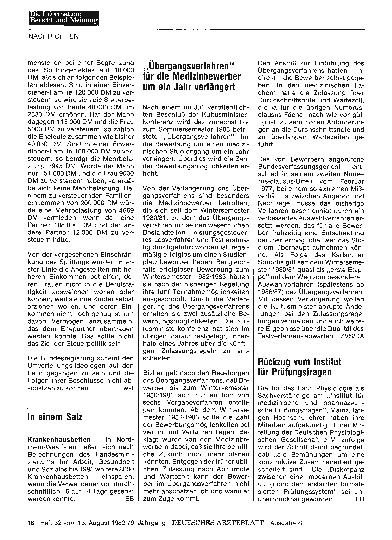 Vorschauseite 1: Rückzug vom Institut für Prüfungsfragen